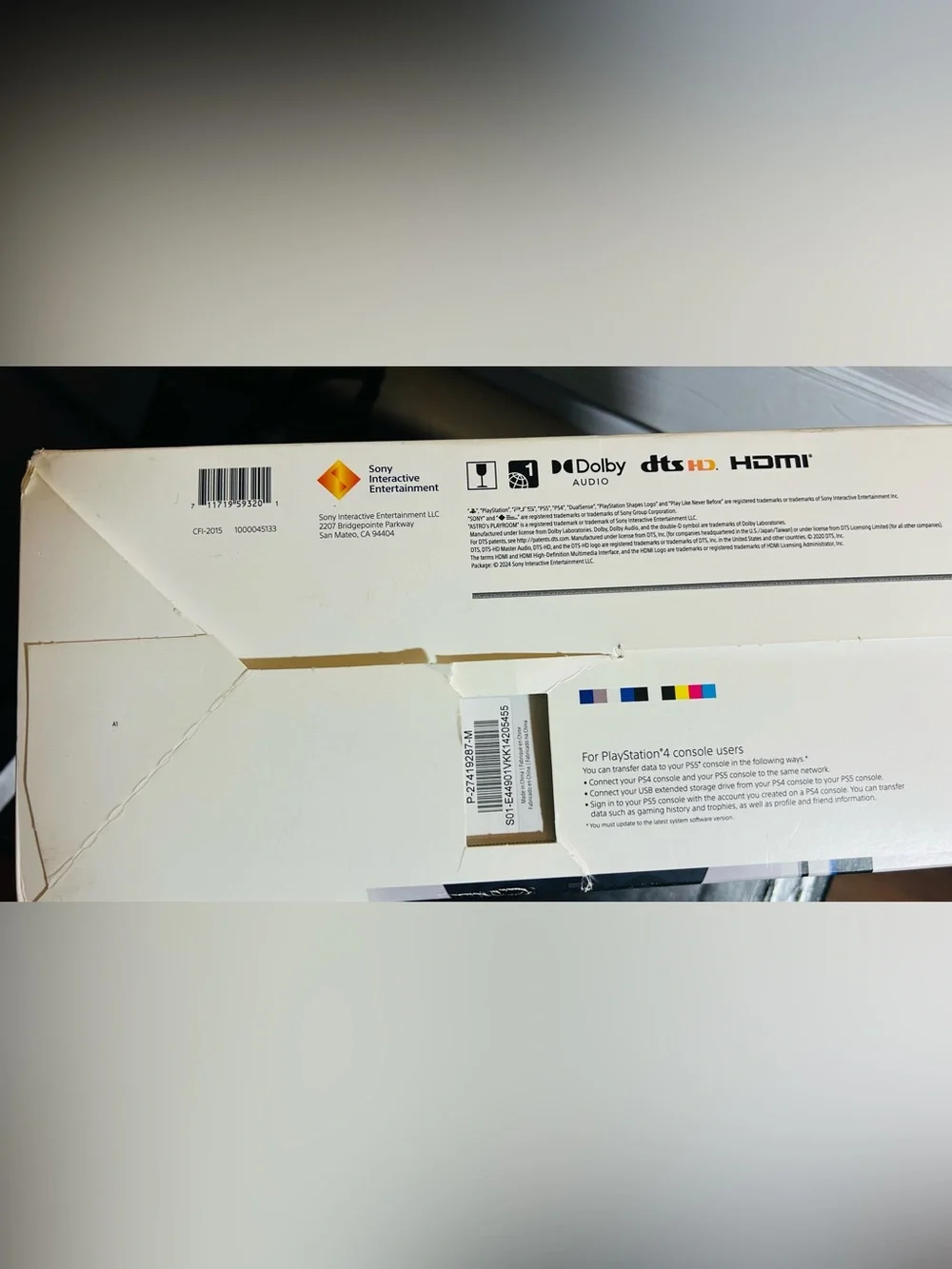 Sony PS5 Console - White and Black Accents With extra red Controler